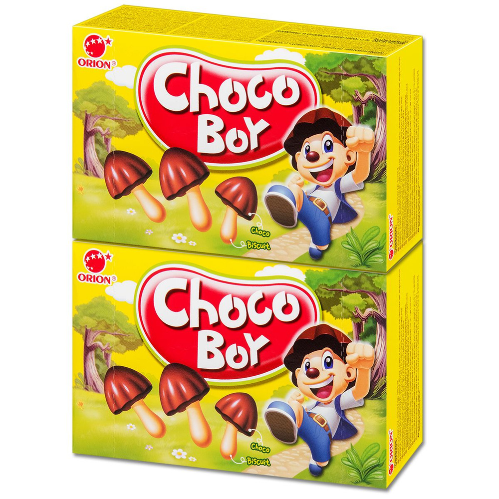 Печенье грибочки шоколадные ORION "Choco Boy", 45 г, 2 уп. #1