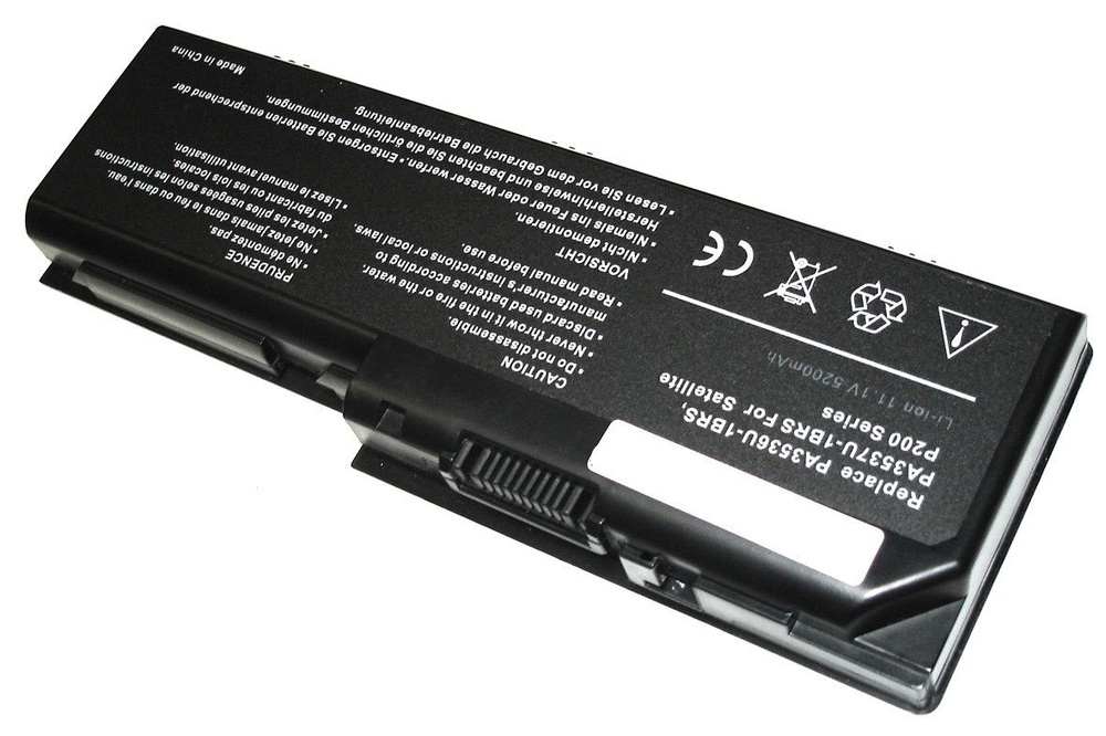 Аккумуляторная батарея для ноутбука Toshiba P200 (PA3536U-1BRS) 5200mAh OEM черная  #1