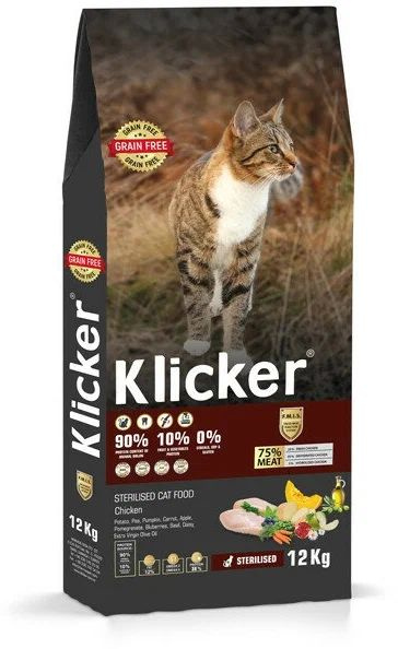 Корм Klicker с курицей для стерилизованных кошек и кастрированных котов - Klicker Sterilised Cat Chicken, #1