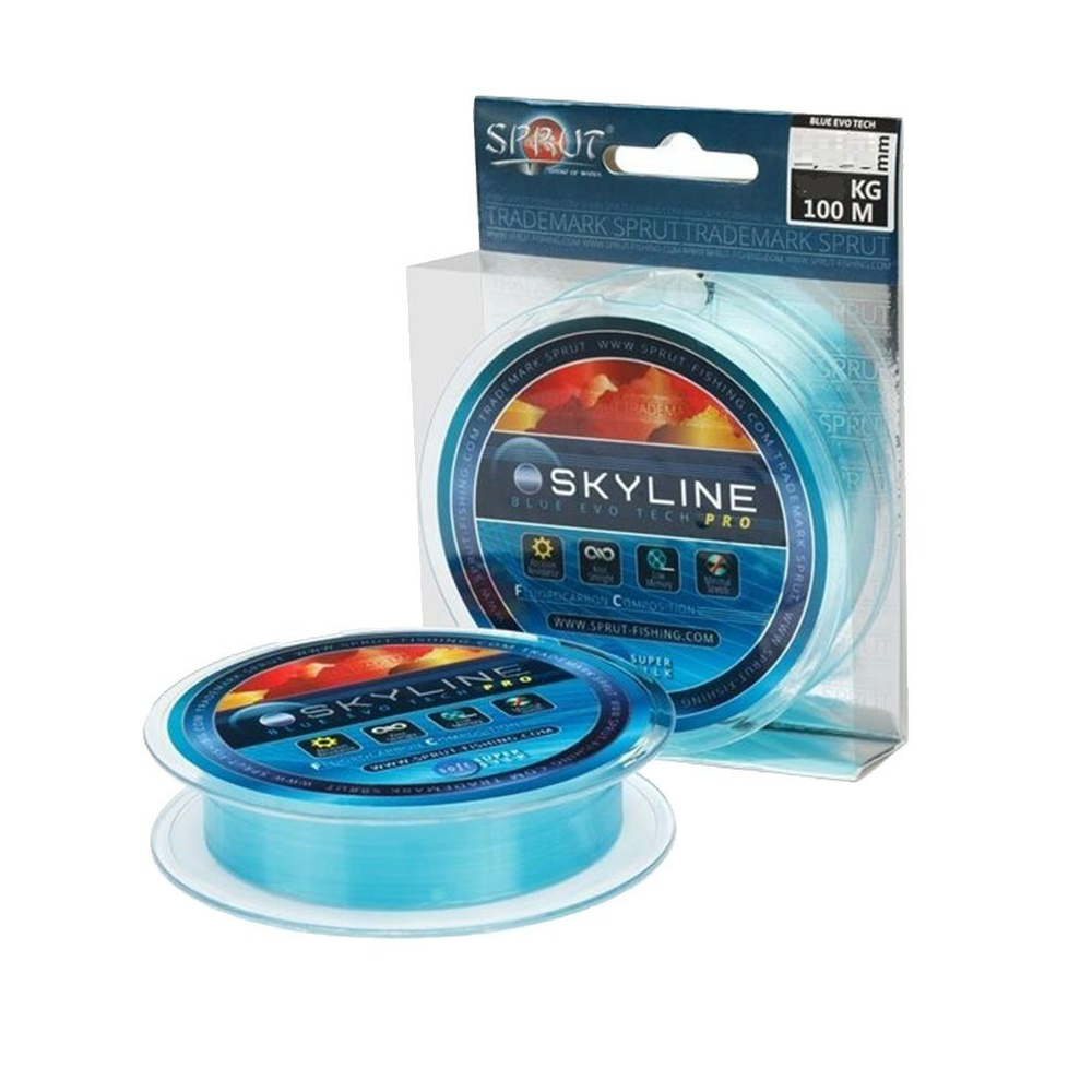 Леска для рыбалки Sprut SKYLINE EvoTech PRO Blue (0,235mm/100m), 1 штука #1