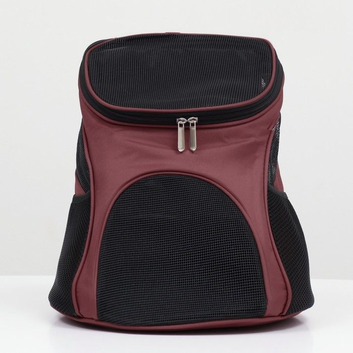 Рюкзак для переноски животных, 31,5х25х33 см, цвет коричневый с черным  #1
