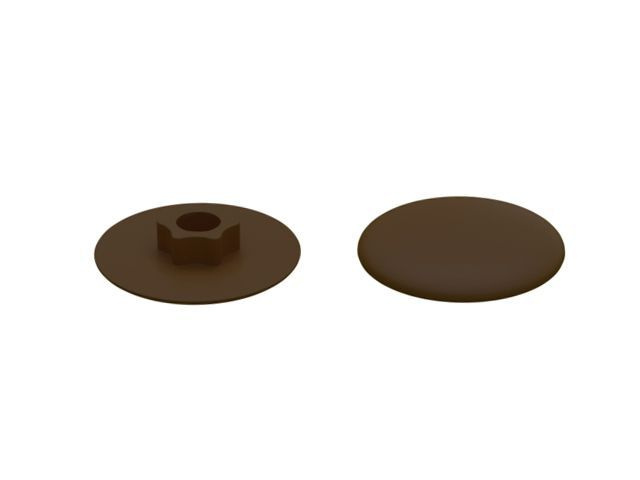 Заглушка для конфирмата декоративная темно-коричневая STARFIX 50 штук (SMZ1-43588-50)  #1