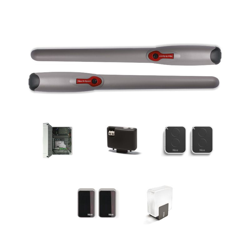 Комплект высокоскоростного привода для распашных ворот Nice ...