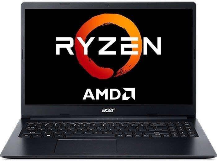 Acer Acer Aspire Ноутбук 15.6", AMD Ryzen 3 3200U, RAM 4 ГБ, SSD 128 ГБ, Без системы, черный, Русская #1