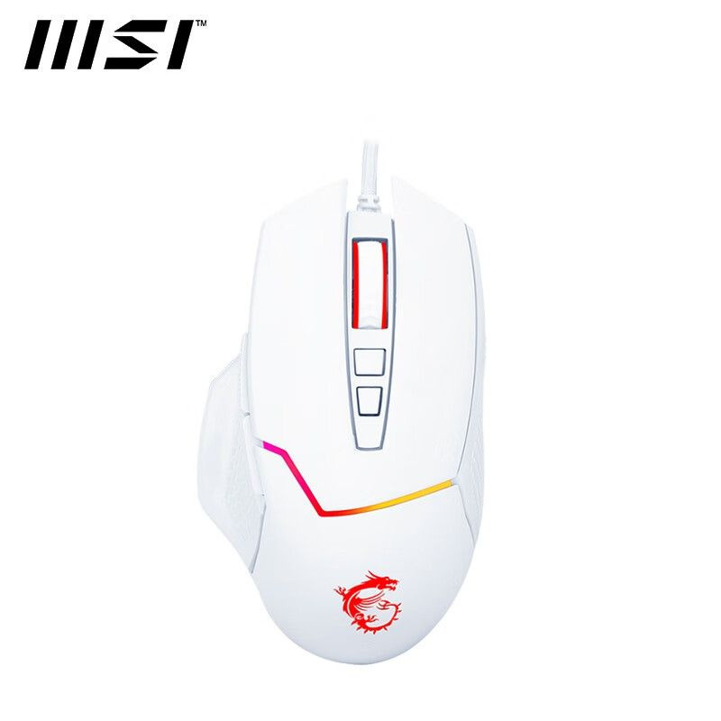 MSI Игровая мышь проводная MSI GM20 V2 WHITE, перламутровый #1