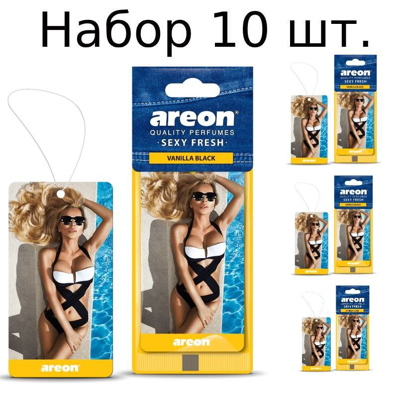 Areon Ароматизатор автомобильный, Vanilla Black черная ваниль #1