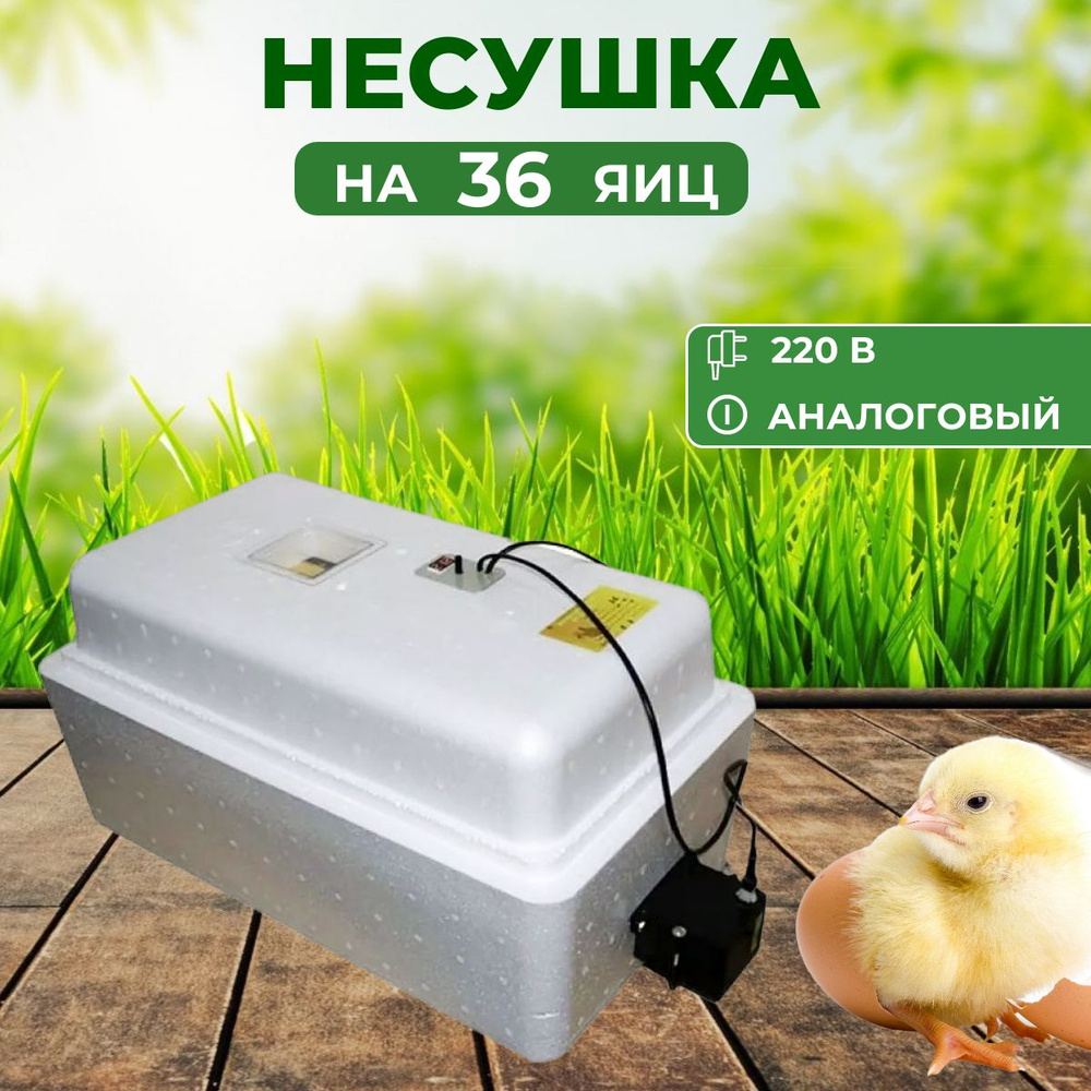 Инкубатор Несушка до 36 яиц питание 220 В #1