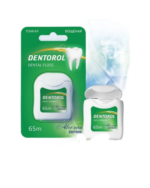 Dentorol зубная нить алоэ вера 65 м, 1шт #1