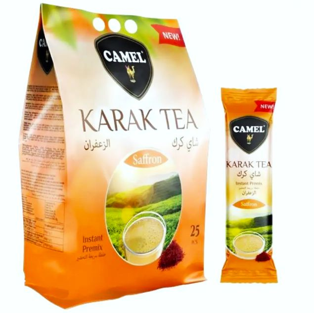 Турецкий Karak Tea Saffron, пряный восточный чай c шафраном в пакетиках, 25 саше х 20 гр.  #1