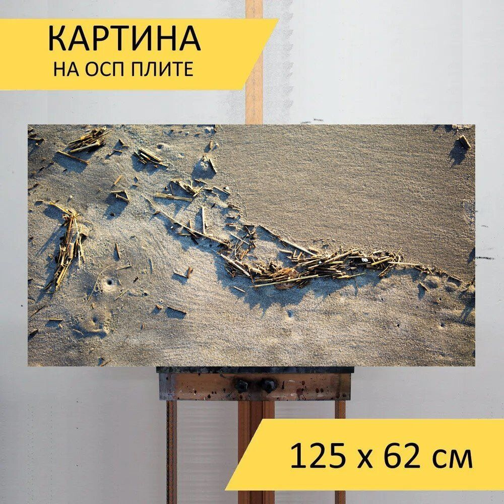 LotsPrints Картина "Песок, атлантический океан, вода 58", 125 х 62 см  #1