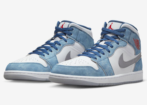 blue jordan mid 1