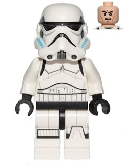 Lego Star Wars MINIFIGURE AT-AT Driver Dark Red Imperial Logo, Grimacing 