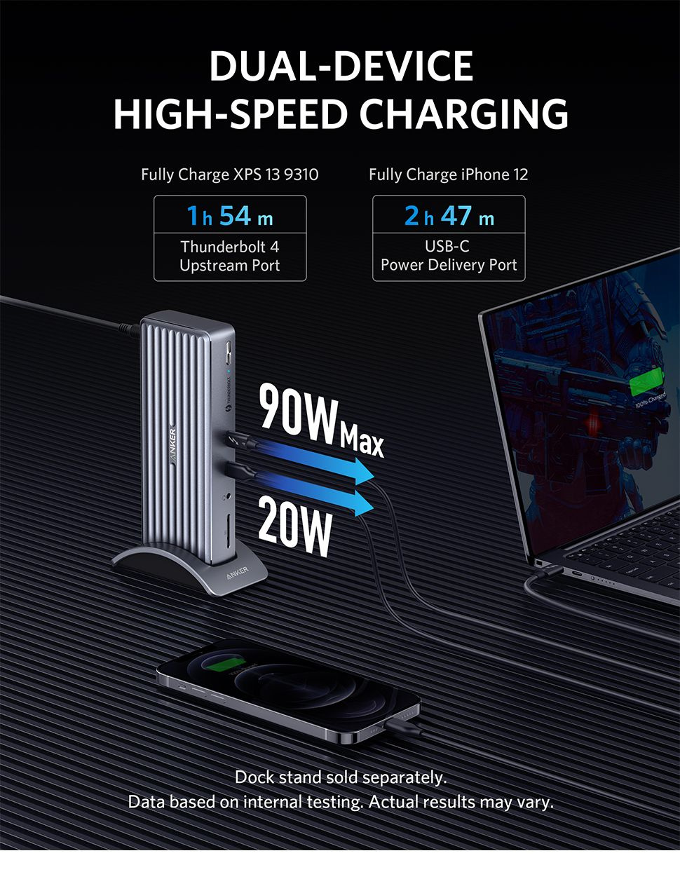 Anker usb концентратор 777 Thunderbolt 4 Расширенная база Apex 12 в 1 c ...
