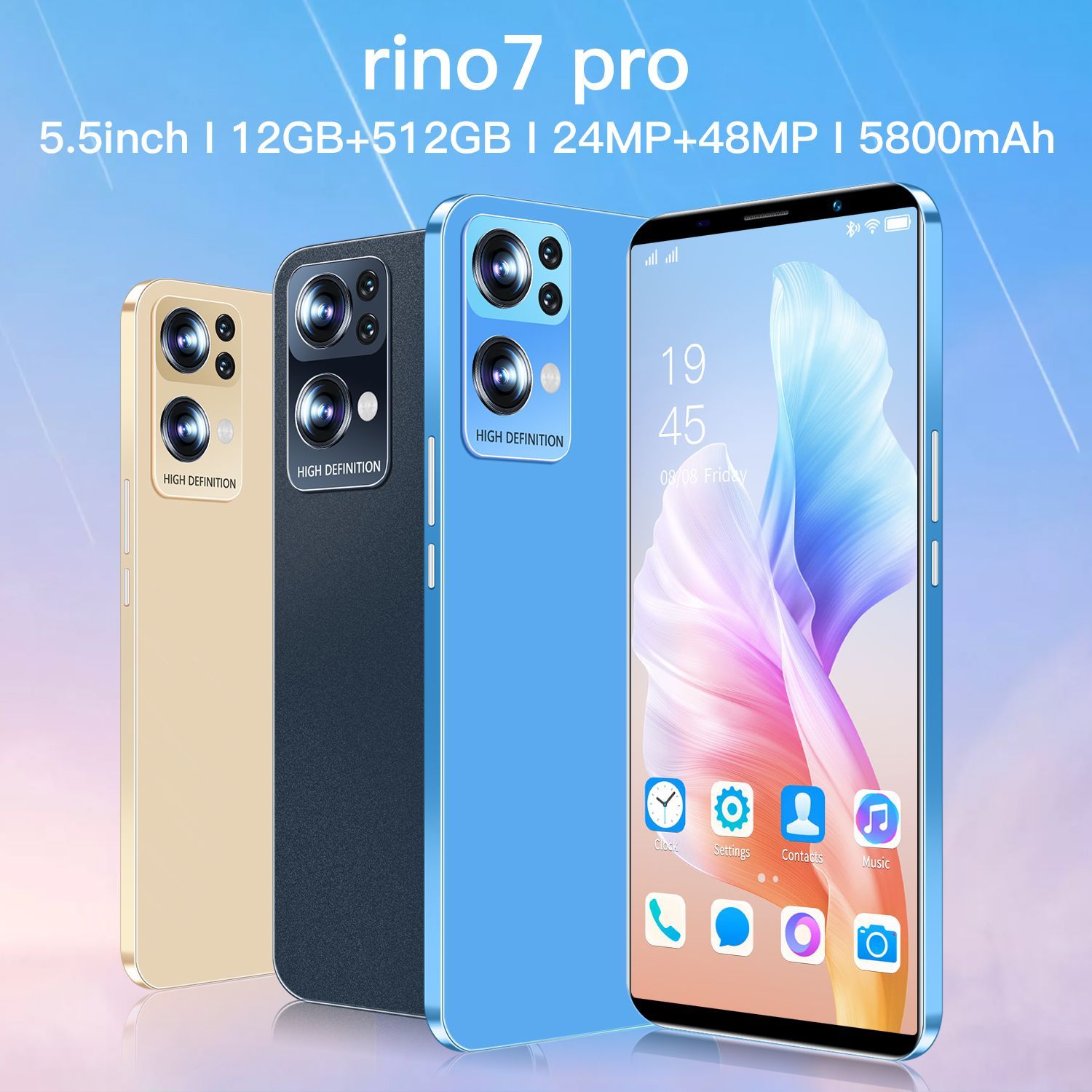 Смартфон Rino7 Pro Отечественный недорогой универсальный мобильный ...