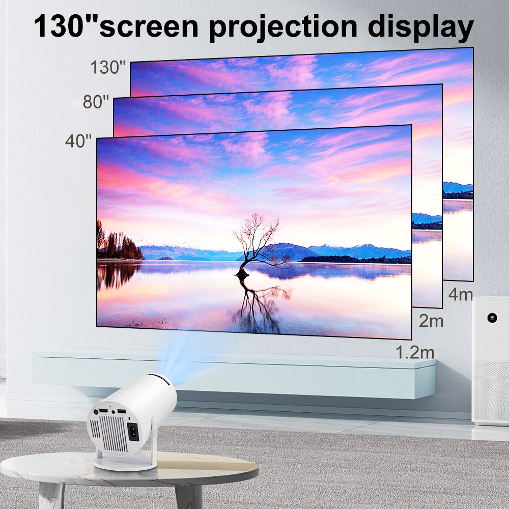 Проектор PROGAGA HY300 проектор 4K Android 11 WiFi 200 ANSI BT 5.0 1280 ...