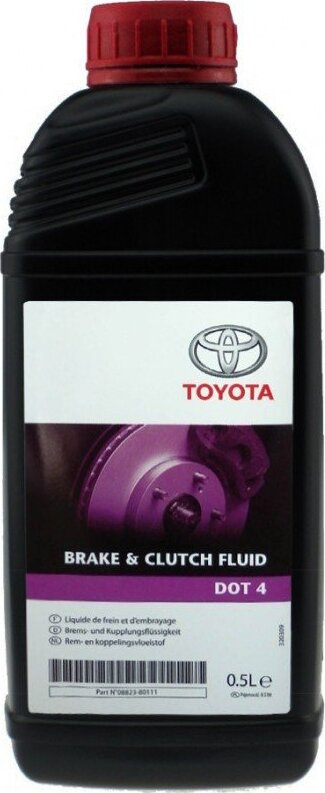 Жидкость тормозная Toyota DOT4 Brake Fluid (0.5л) (TOYOTA 0882380111) #1