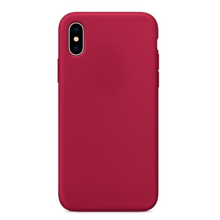 Чехол силиконовый для iPhone X / XS Full case series спелая малина #1