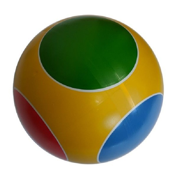  Мяч резиновый "Кружочки"( ручное окрашивание) #1