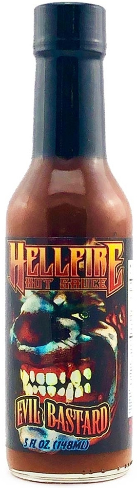 Острый соус чили Hellfire Evil Bastard Hot Sauce/ экстремально острый из США для бургеров, пиццы, мяса, #1