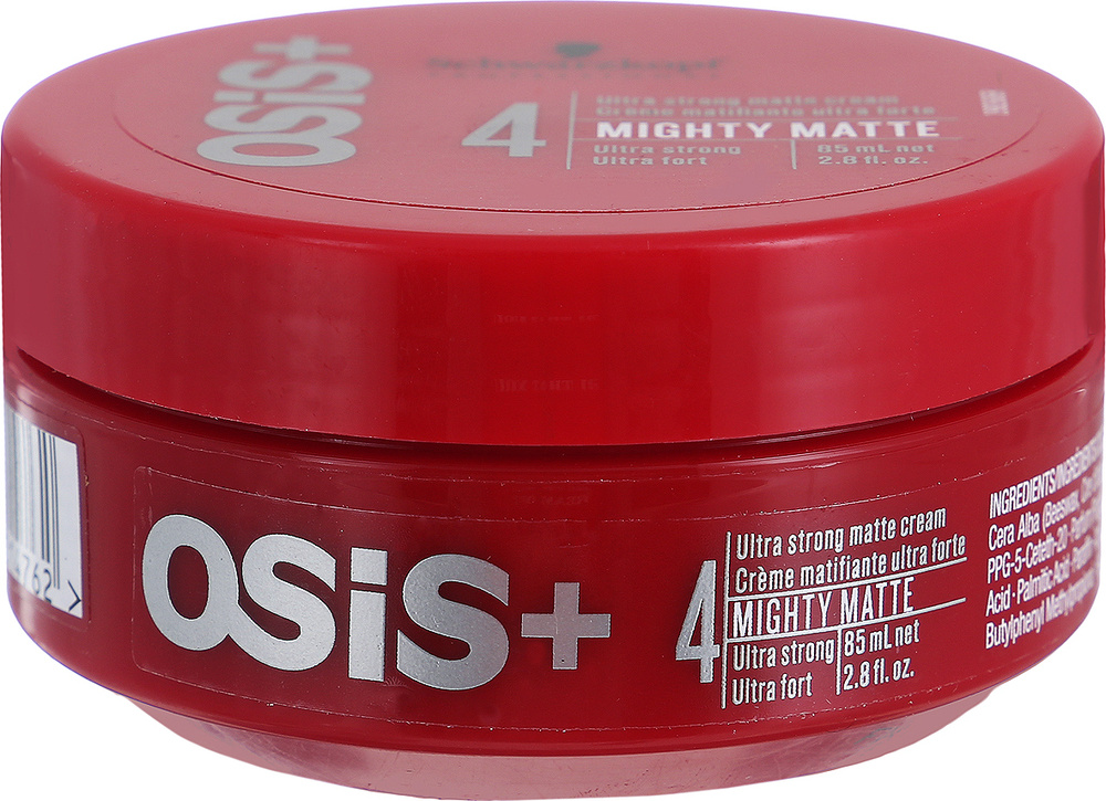 Schwarzkopf Professional OSiS+ Ультрасильный матирующий крем для волос Mighty Matte 85 мл. Выраженный #1