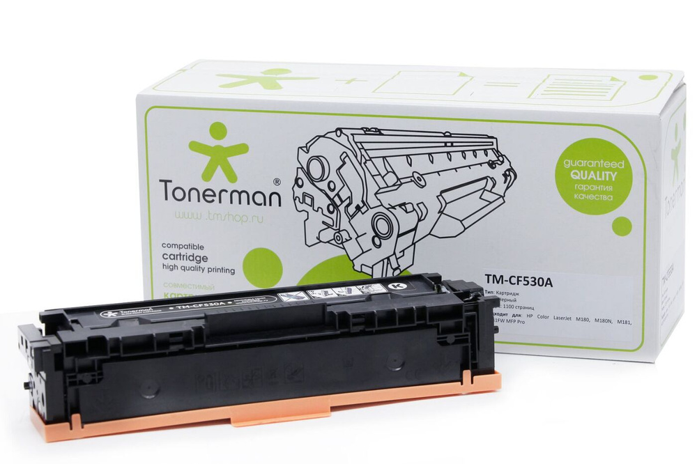 Картридж Tonerman CF530A 205A для HP Color LaserJet CLJ M180, M180N, M181, M181FW MFP Pro #1