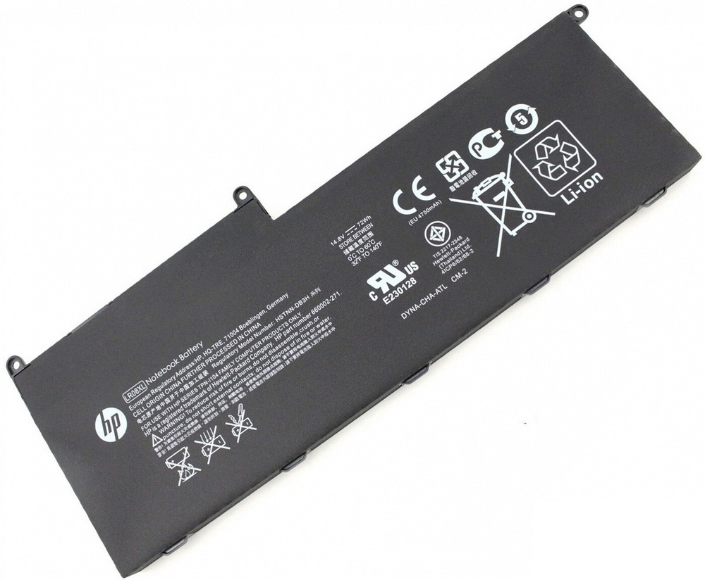 Аккумулятор для ноутбука HP Envy 15-3000 серии (14.8V 5400mAh) P/N: 660002-541 660152-001 HSTNN-DB3H, #1