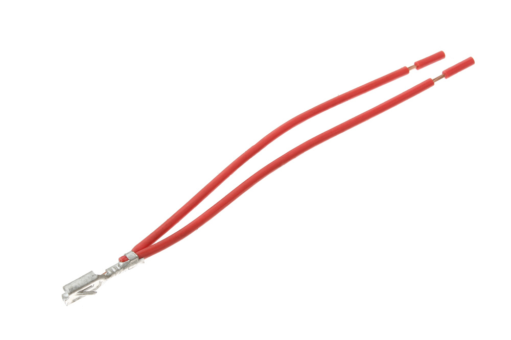 Клемма (мама) 6.3мм в сборе с 2-мя проводами луженая АЭНК, 8008СБ (6 ...