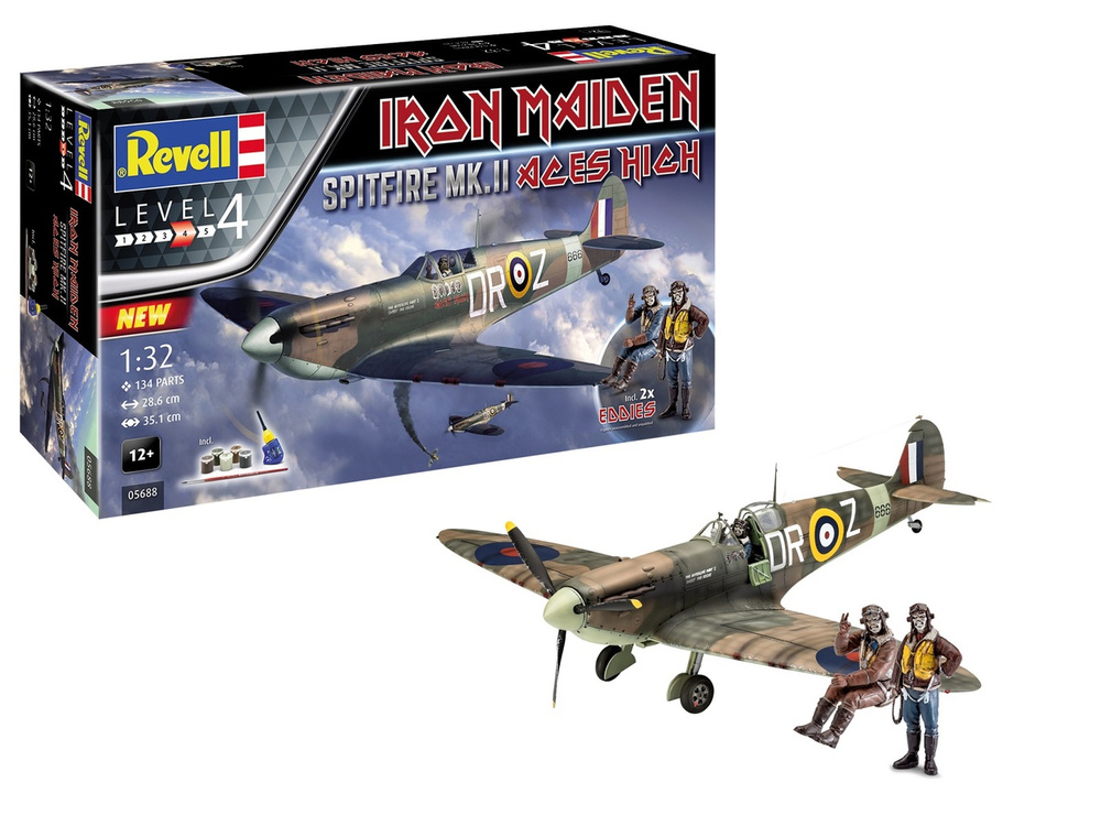 Модель для сборки Revell Подарочный набор Spitfire Mk.V Iron Maiden, 05688 Уцененный товар  #1