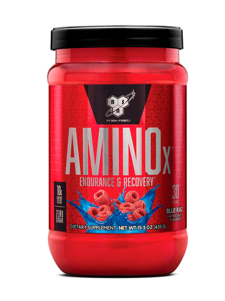 Комплекс аминокислот BSN Amino X 435 гр, Голубая Малина, спортивное питание, порошок  #1