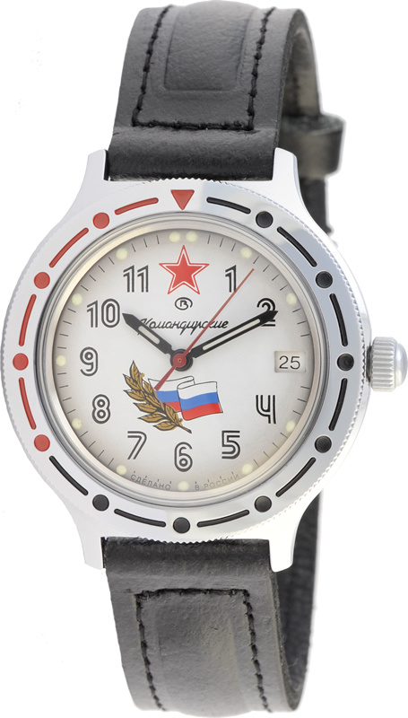 Российские механические наручные часы Восток Командирские 921277 с автоподзаводом  #1