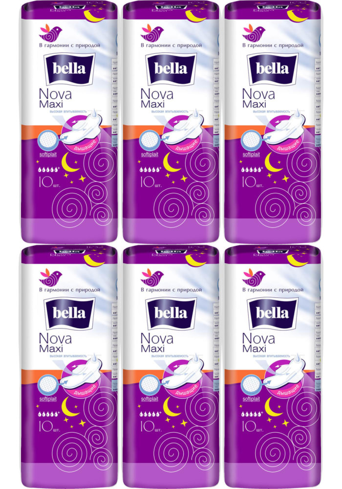Прокладки Bella Nova Maxi, комплект: 6 упаковок #1
