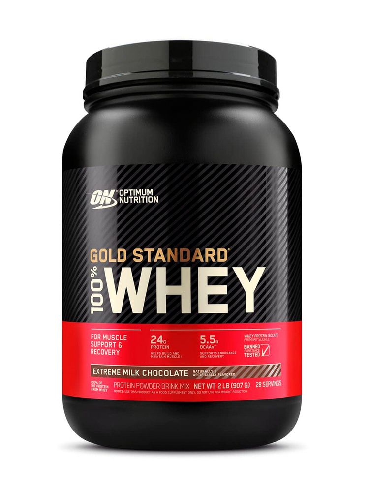 Сывороточный протеин Optimum Nutrition 100% Whey Gold Standard 909 гр Молочный шоколад  #1