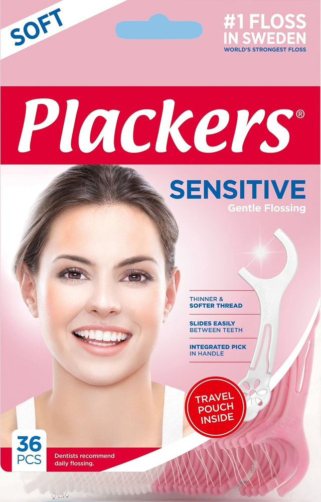 Зубная нить / Флоссеры Plackers Sensitive (36 шт.) #1