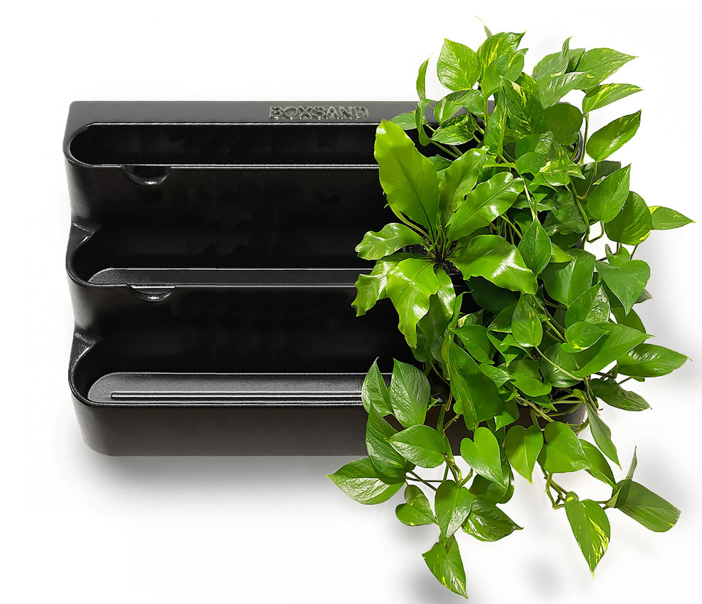 Фитомодуль "BOXSAND 21" (100х65 см) вместимость 21 растение, цвет черный  #1