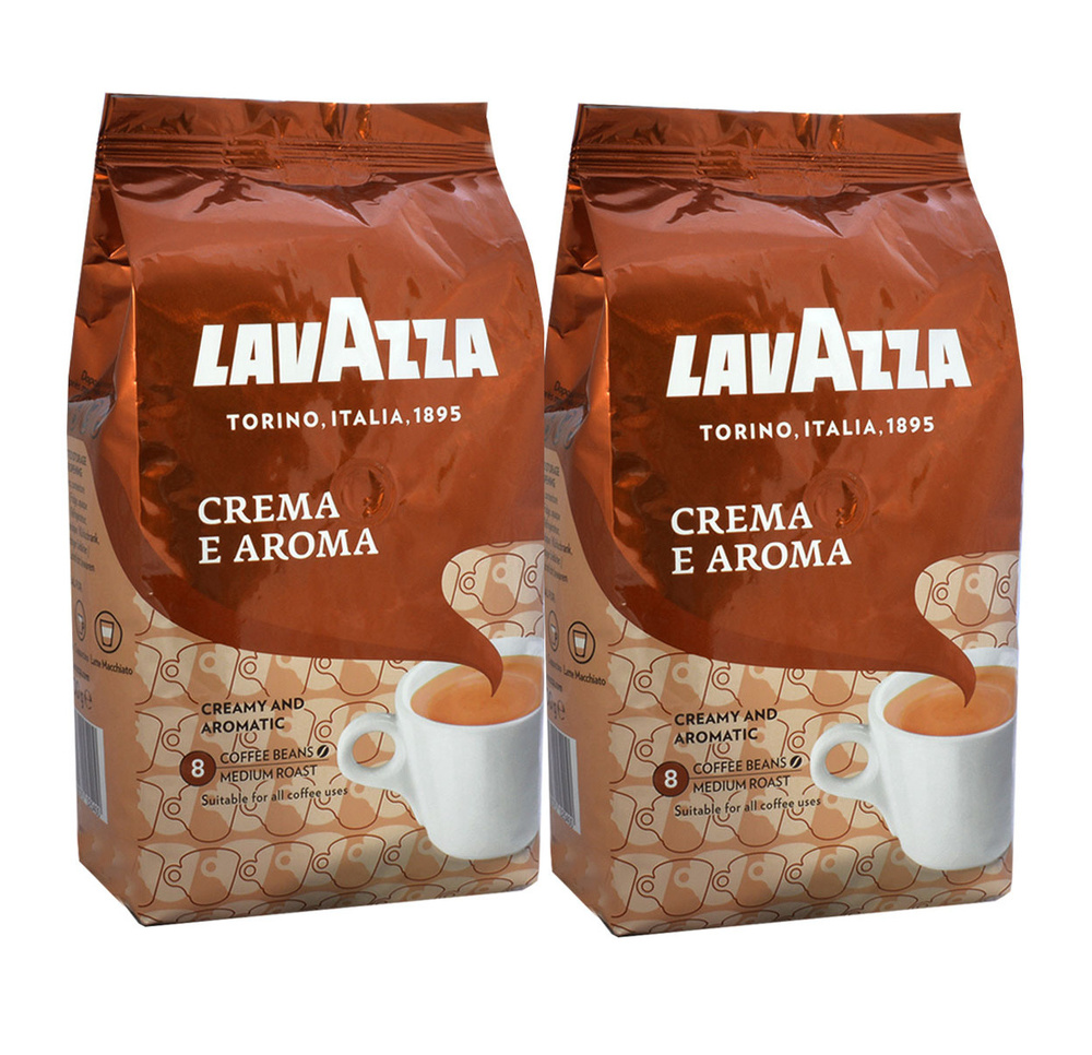 Кофе в зернах Lavazza Crema e Aroma 1 кг, 2 шт. #1