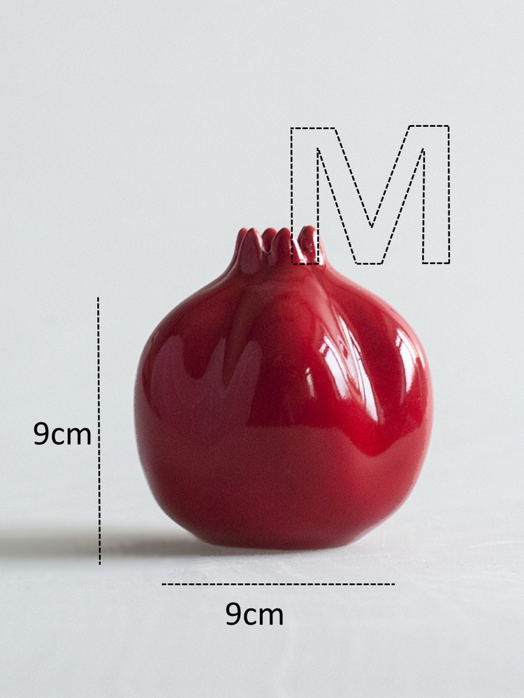 Статуэтка Гранат, красный, размер "M" (керамика, 9* h10 cm) #1