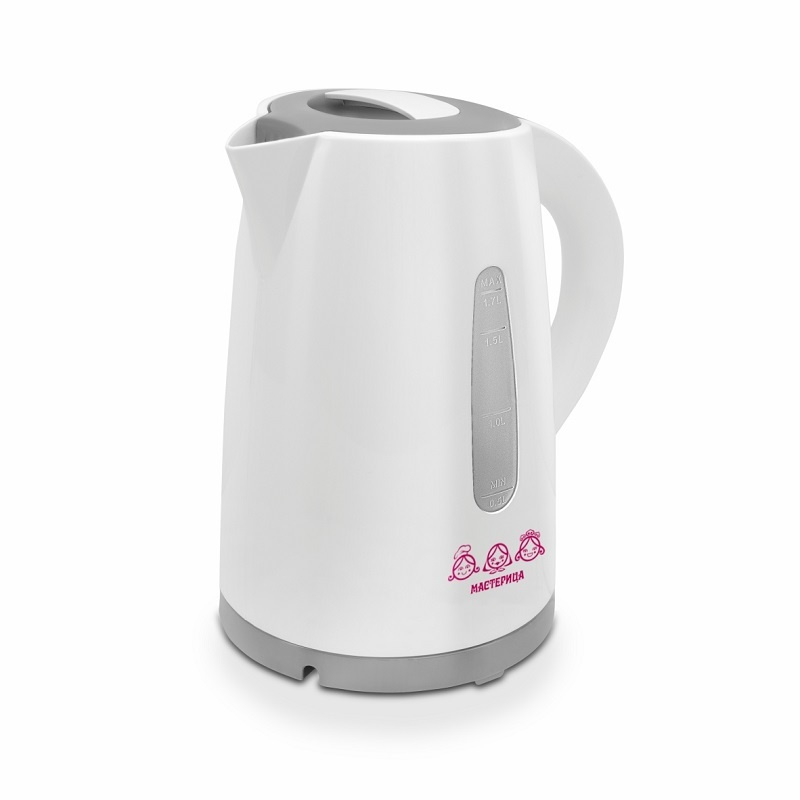 Чайник электрический Мастерица ЕК-1701M белый/серый, 1,7 л, пластик, 1850 Вт  #1