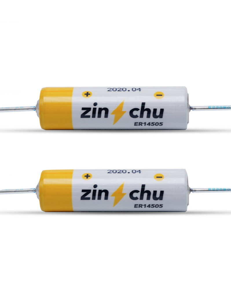 Батарейка ER14505-AX, 3.6В, с аксиальными выводами, 2шт, "Zinchu". #1