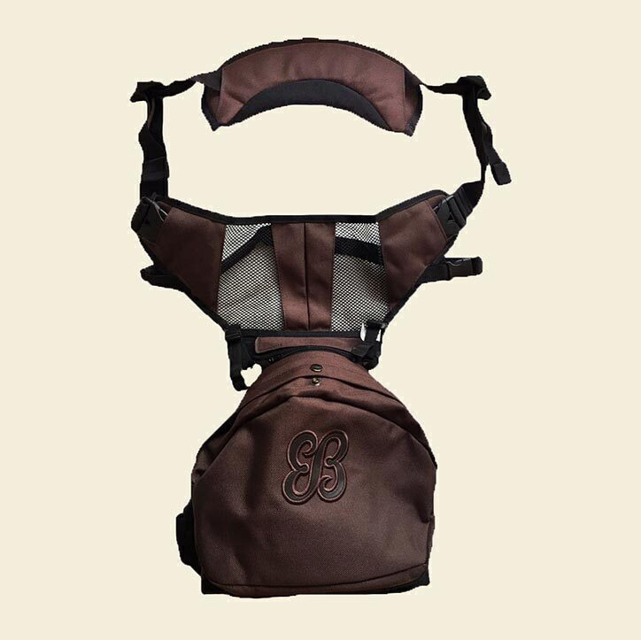 Хипсит Sinbii Deluxe + single set с карманом под сиденьем и со спинкой на 1 лямке, коричневый  #1