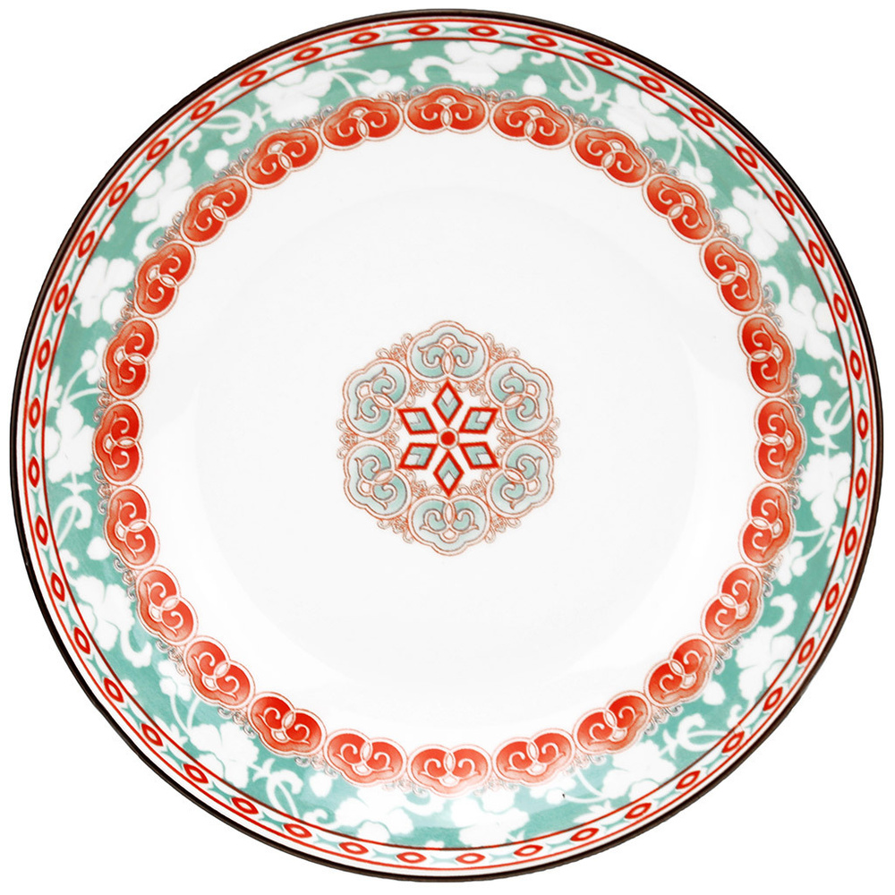 Набор тарелок "Бахчисарай" 2 шт. Тарелка глубокая суповая д178 h35мм, 400мл, фарфор  #1