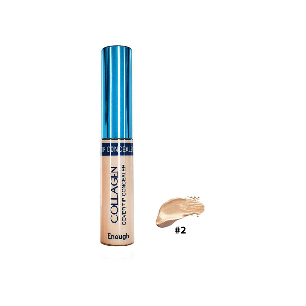 Enough Collagen Cover Tip Concealer Консилер с коллагеном, тон #02, 6,5мл.  #1