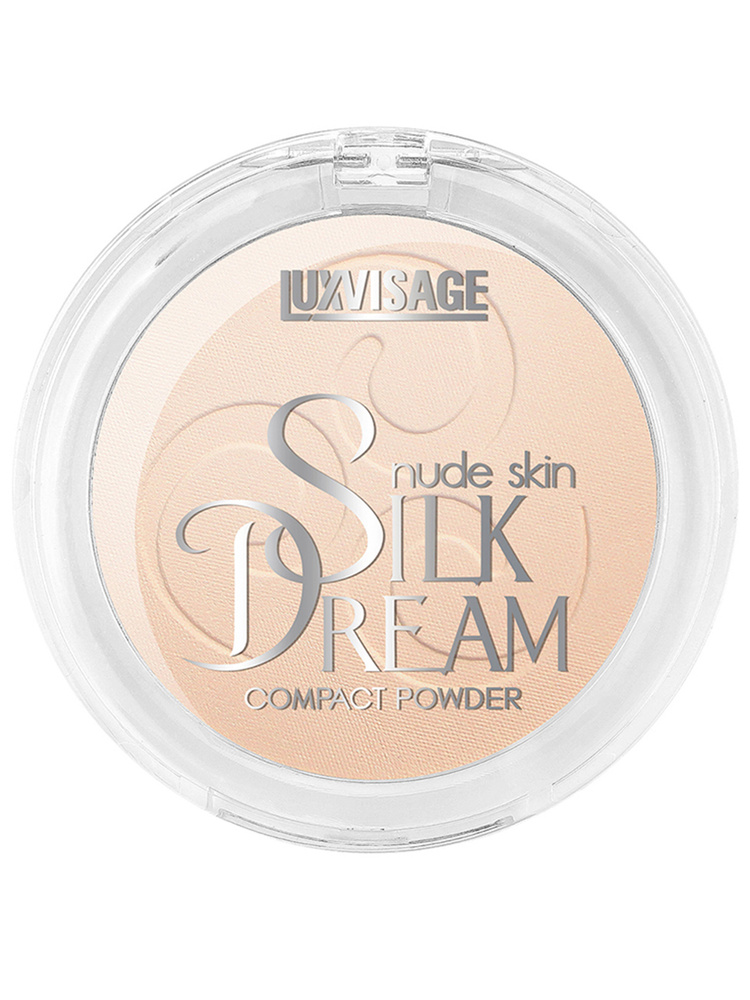 LUXVISAGE Пудра для лица Silk Dream nude skin выравнивающая компактная, тон 02 Светлый беж  #1