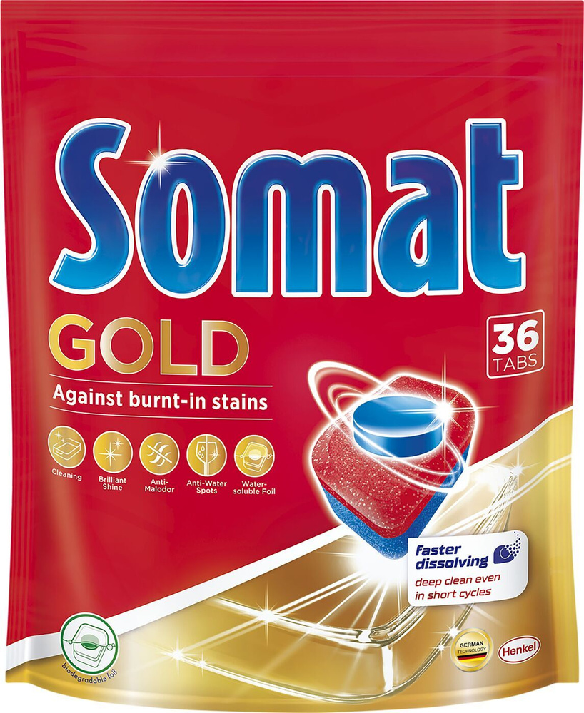 Таблетки для посудомоечной машины Somat Gold, 36 шт х 6 #1