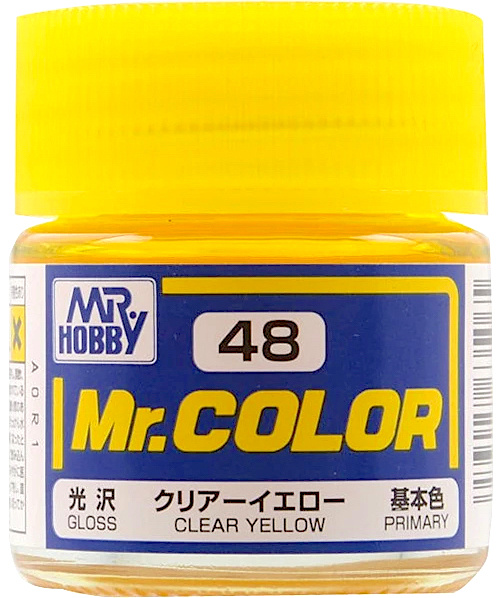 Mr.Color Краска эмалевая цвет Прозрачный Желтый глянцевый, 10мл  #1