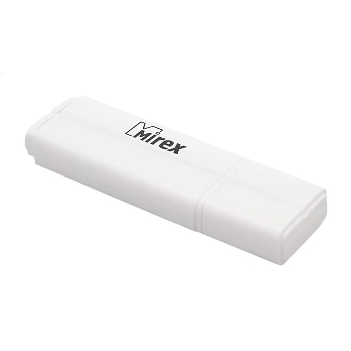 Флешка Mirex LINE WHITE, 16 Гб, USB2.0, чт до 25 Мб/с, зап до 15 Мб/с, белая  #1