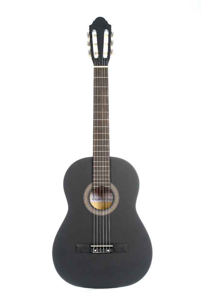 Классическая гитара матовая, черная, ель. Размер 4/4 (39 дюймов) Jordani KM3915 BK  #1