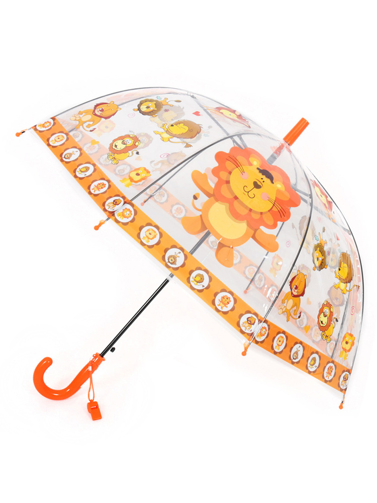 Зонтик детский прозрачный с львенком #1
