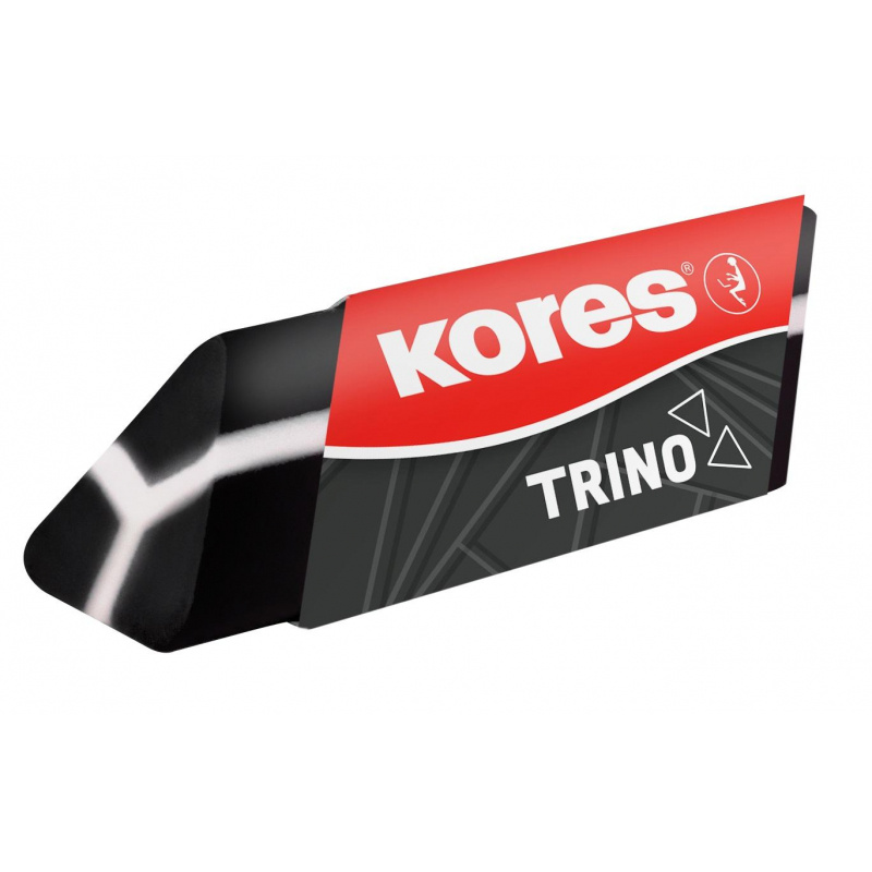 Ластик Kores TRINO треугольный, черный, ПВХ, 40504 #1