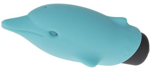 Голубой вибростимулятор-дельфин Lastic Pocket Dolphin - 7,5 см. #1
