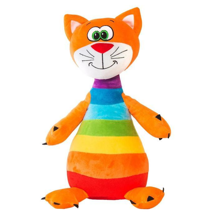 Мягкая игрушка "Котенок радужный", 47 см #1